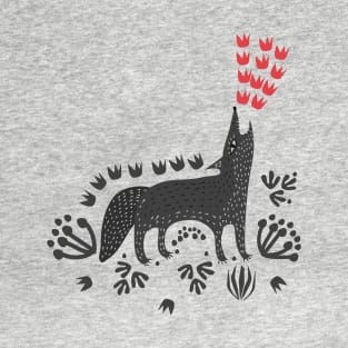 Folksy Night Wolf T-Shirt